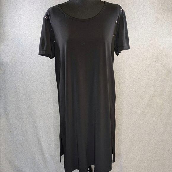 Vintage Beach by Jordan Taylor Black Cover Up Dress Women L Made in USA Swim - Picture 13 of 13
